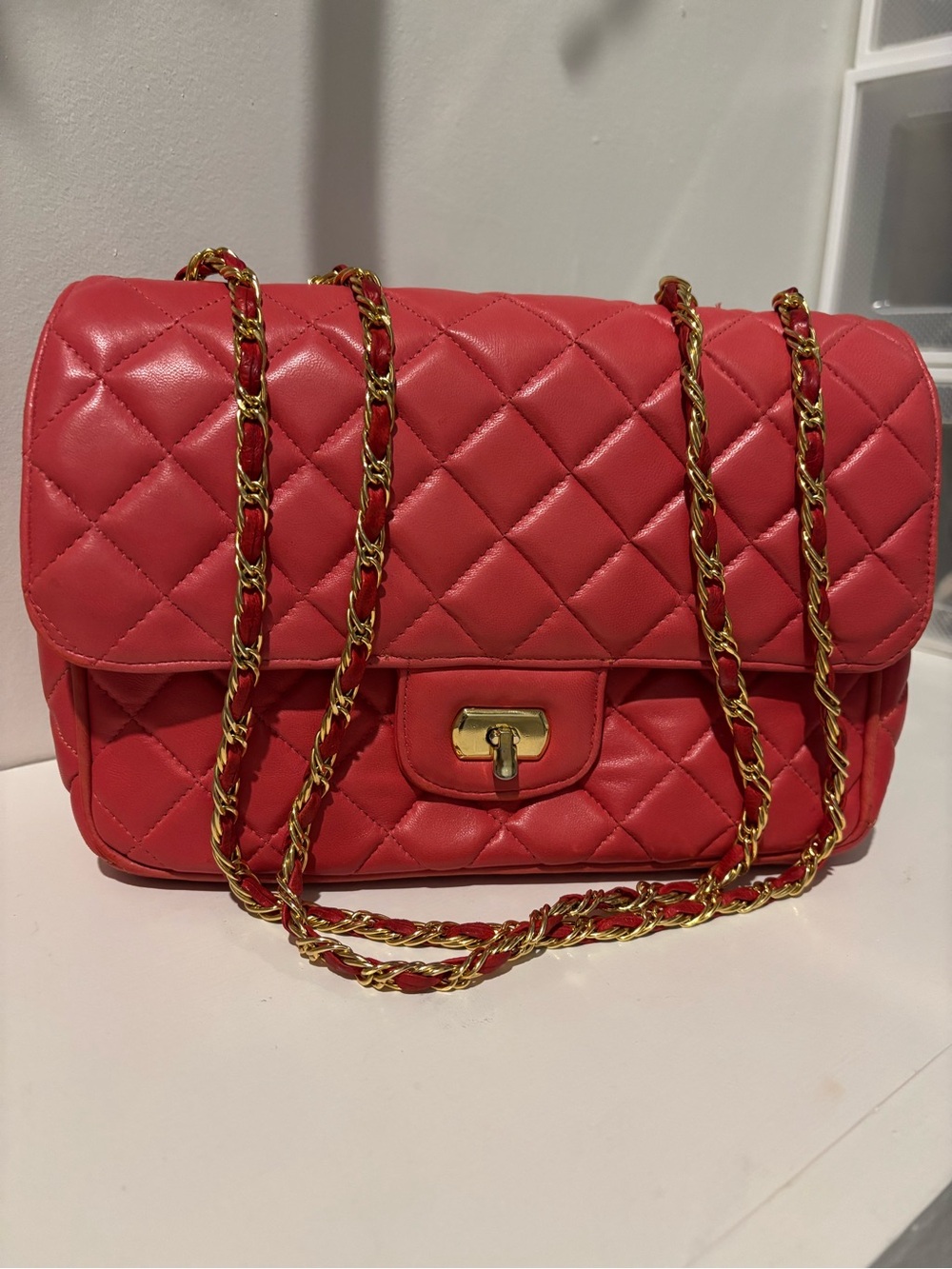 Jay Herbert New York Quilted Chain-Handle Shoulder Bag
